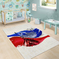 South Korea Flag Day Area Rug Patriotic Cultural Landmarks Map