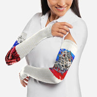 South Korea Flag Day Arm Sleeves Patriotic Cultural Landmarks Map