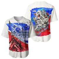 South Korea Flag Day Baseball Jersey Patriotic Cultural Landmarks Map
