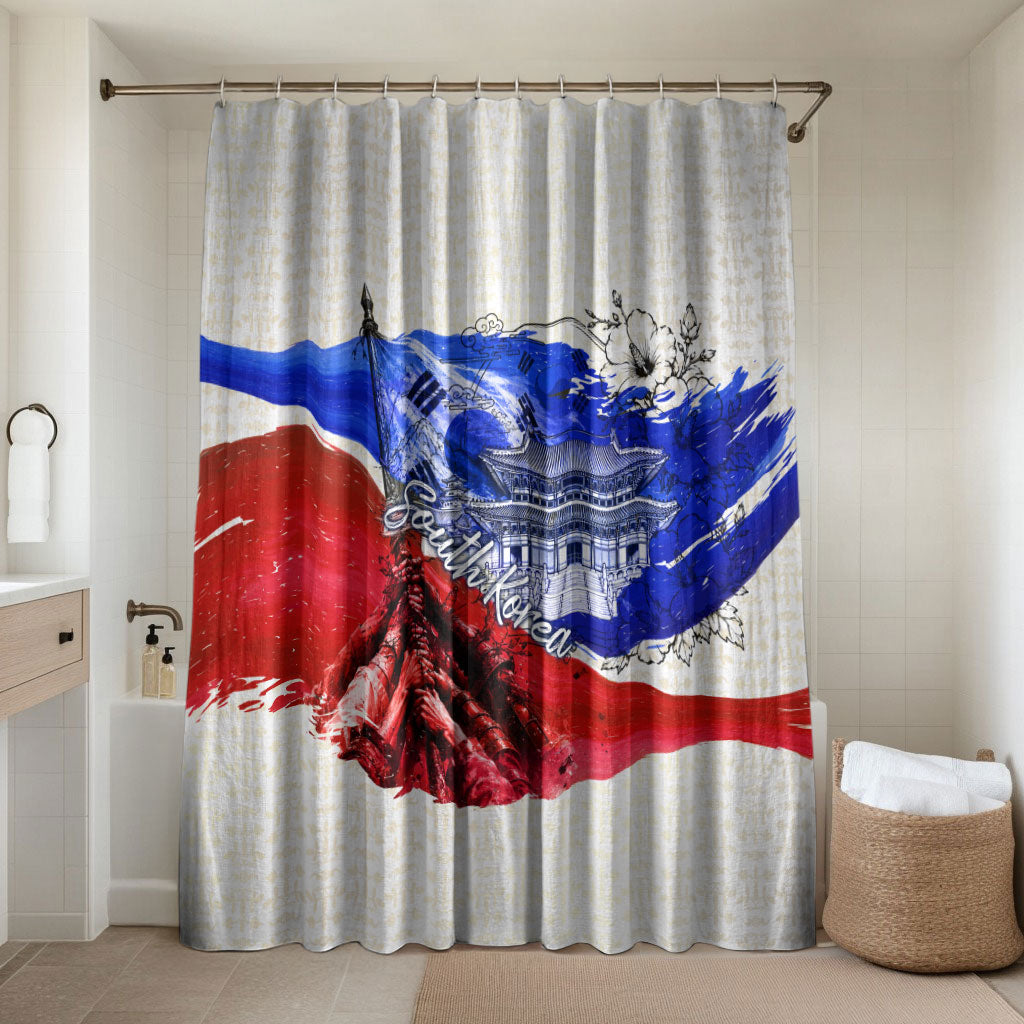 South Korea Flag Day Bathroom Set Patriotic Cultural Landmarks Map