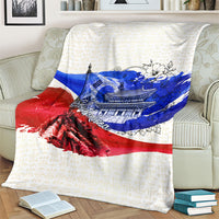 South Korea Flag Day Blanket Patriotic Cultural Landmarks Map
