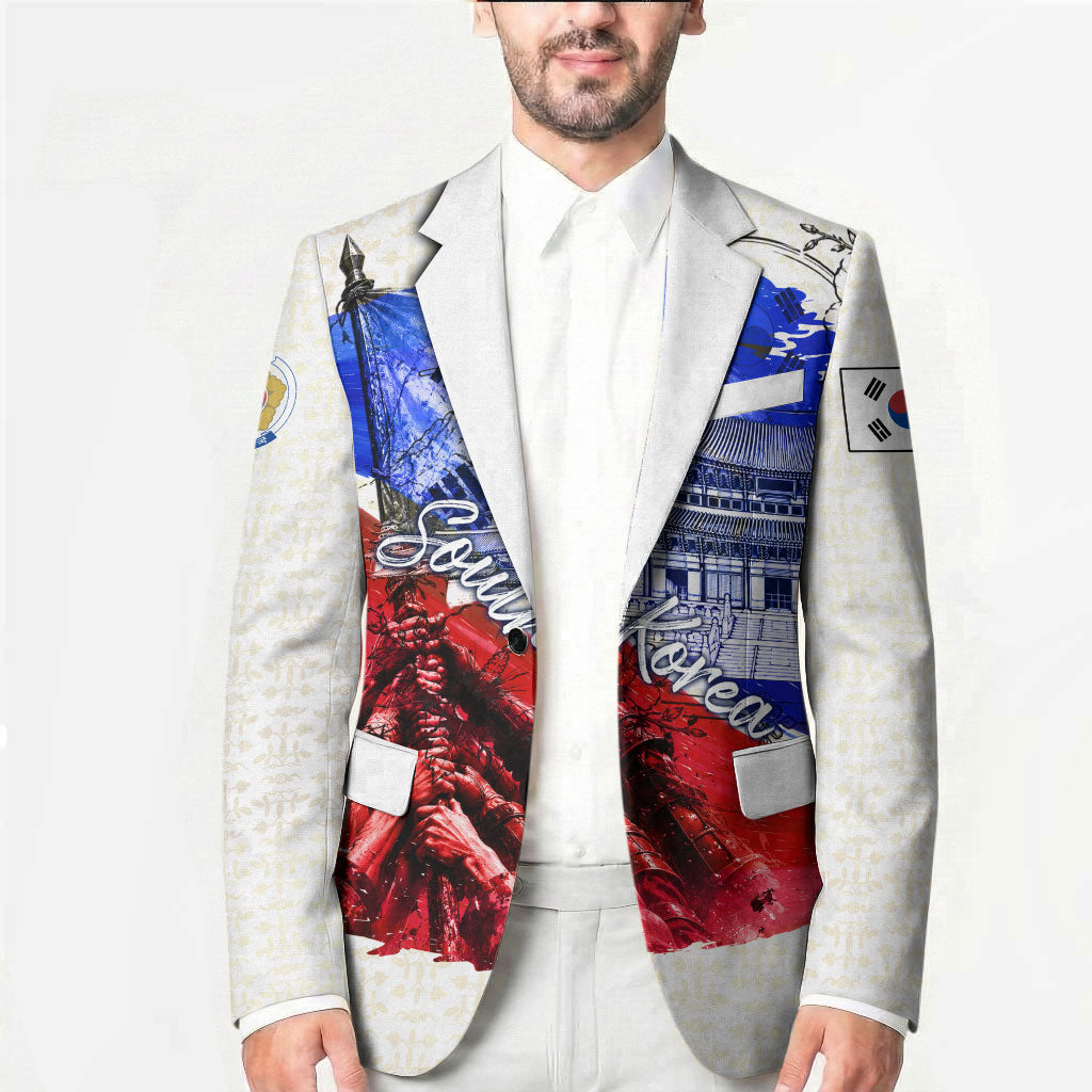 South Korea Flag Day Blazer Patriotic Cultural Landmarks Map