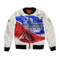 South Korea Flag Day Bomber Jacket Patriotic Cultural Landmarks Map