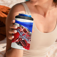 South Korea Flag Day 4 in 1 Can Cooler Tumbler Patriotic Cultural Landmarks Map