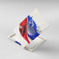 South Korea Flag Day Canvas Wall Art Patriotic Cultural Landmarks Map
