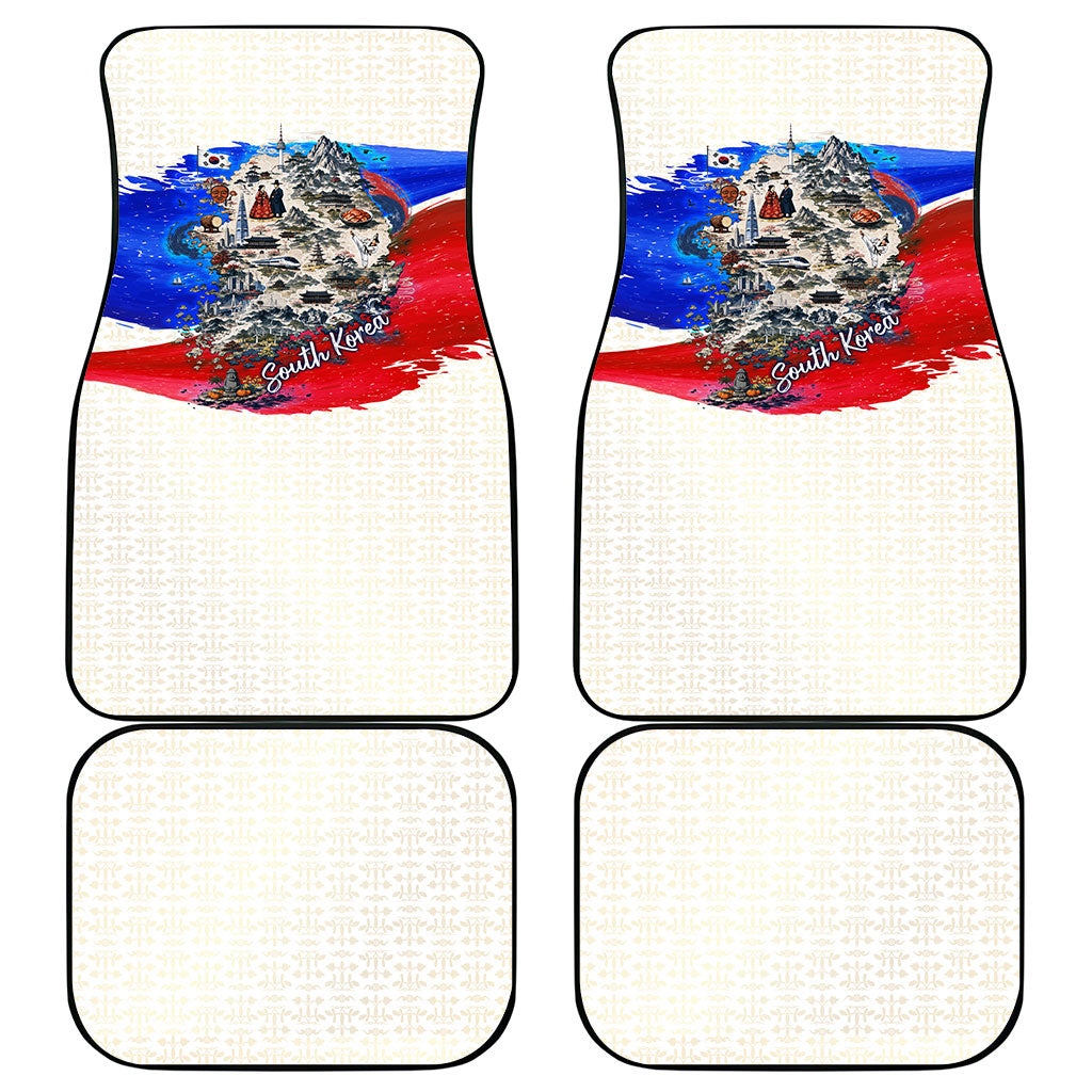 South Korea Flag Day Car Mats Patriotic Cultural Landmarks Map