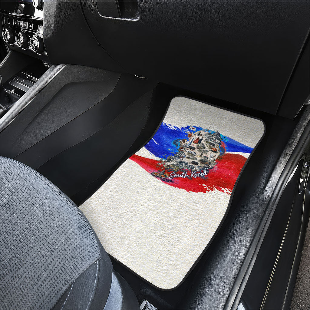 South Korea Flag Day Car Mats Patriotic Cultural Landmarks Map