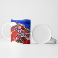 South Korea Flag Day Ceramic Mug Patriotic Cultural Landmarks Map