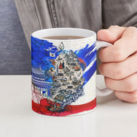 South Korea Flag Day Ceramic Mug Patriotic Cultural Landmarks Map