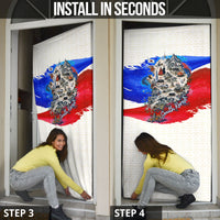 South Korea Flag Day Door Cover Patriotic Cultural Landmarks Map