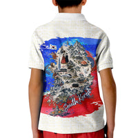 South Korea Flag Day Kid Polo Shirt Patriotic Cultural Landmarks Map