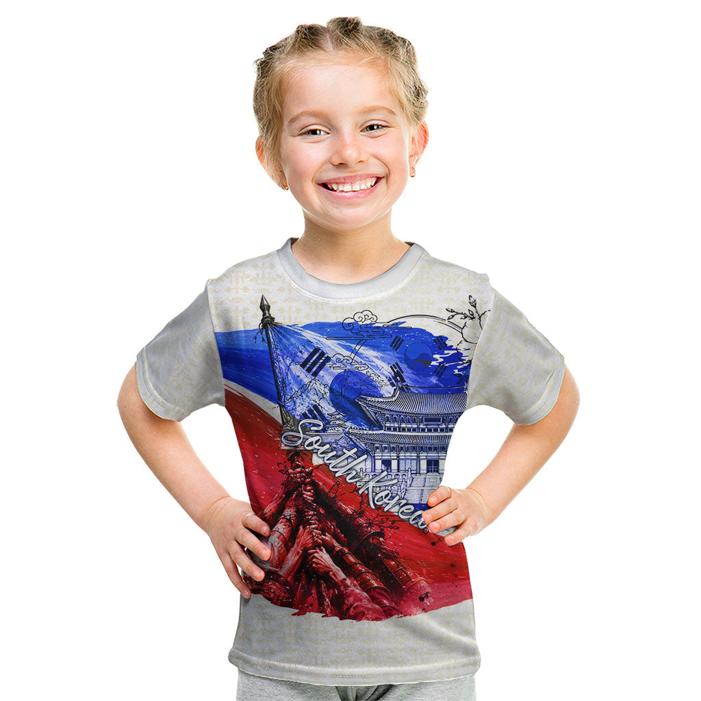 South Korea Flag Day Kid T Shirt Patriotic Cultural Landmarks Map