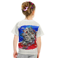 South Korea Flag Day Kid T Shirt Patriotic Cultural Landmarks Map