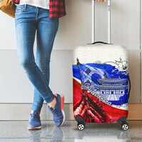 South Korea Flag Day Luggage Cover Patriotic Cultural Landmarks Map