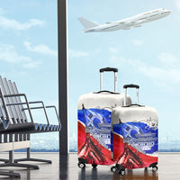 South Korea Flag Day Luggage Cover Patriotic Cultural Landmarks Map