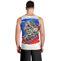 South Korea Flag Day Men Tank Top Patriotic Cultural Landmarks Map