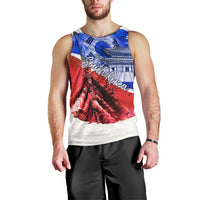 South Korea Flag Day Men Tank Top Patriotic Cultural Landmarks Map