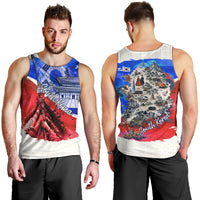 South Korea Flag Day Men Tank Top Patriotic Cultural Landmarks Map