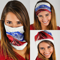 South Korea Flag Day Neck Gaiter Patriotic Cultural Landmarks Map