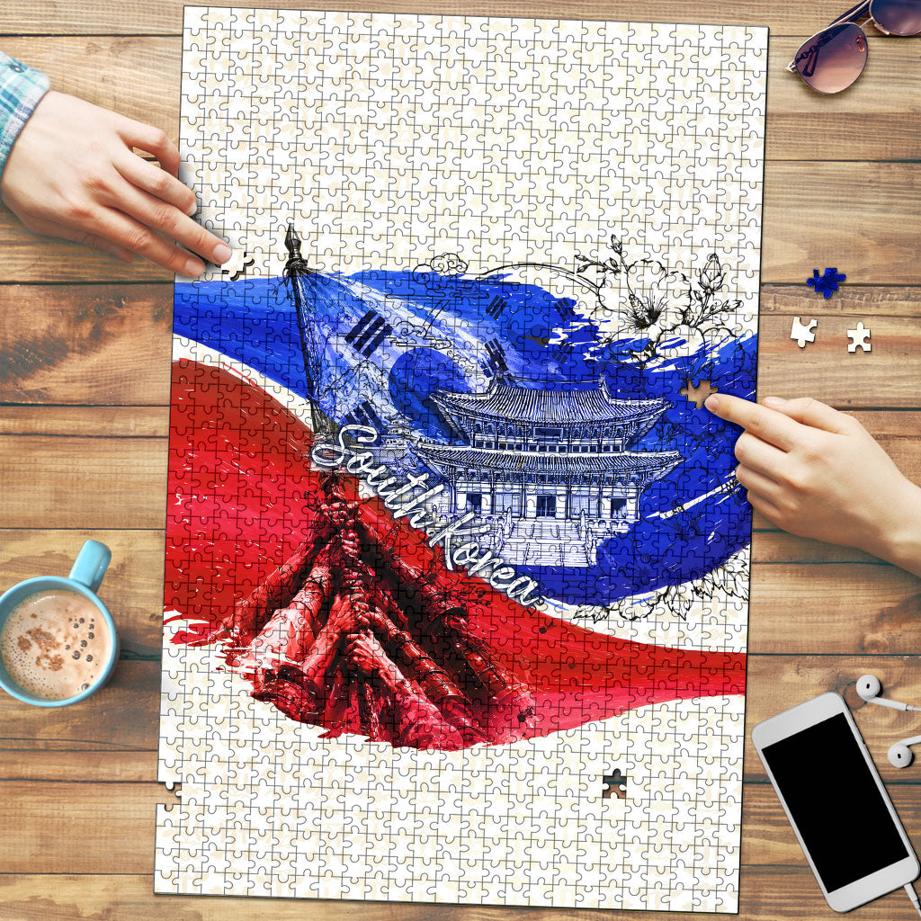 South Korea Flag Day Puzzle Patriotic Cultural Landmarks Map