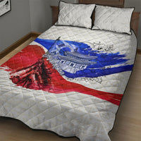 South Korea Flag Day Quilt Bed Set Patriotic Cultural Landmarks Map