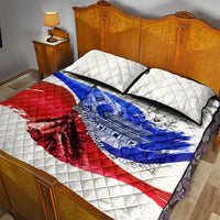 South Korea Flag Day Quilt Bed Set Patriotic Cultural Landmarks Map