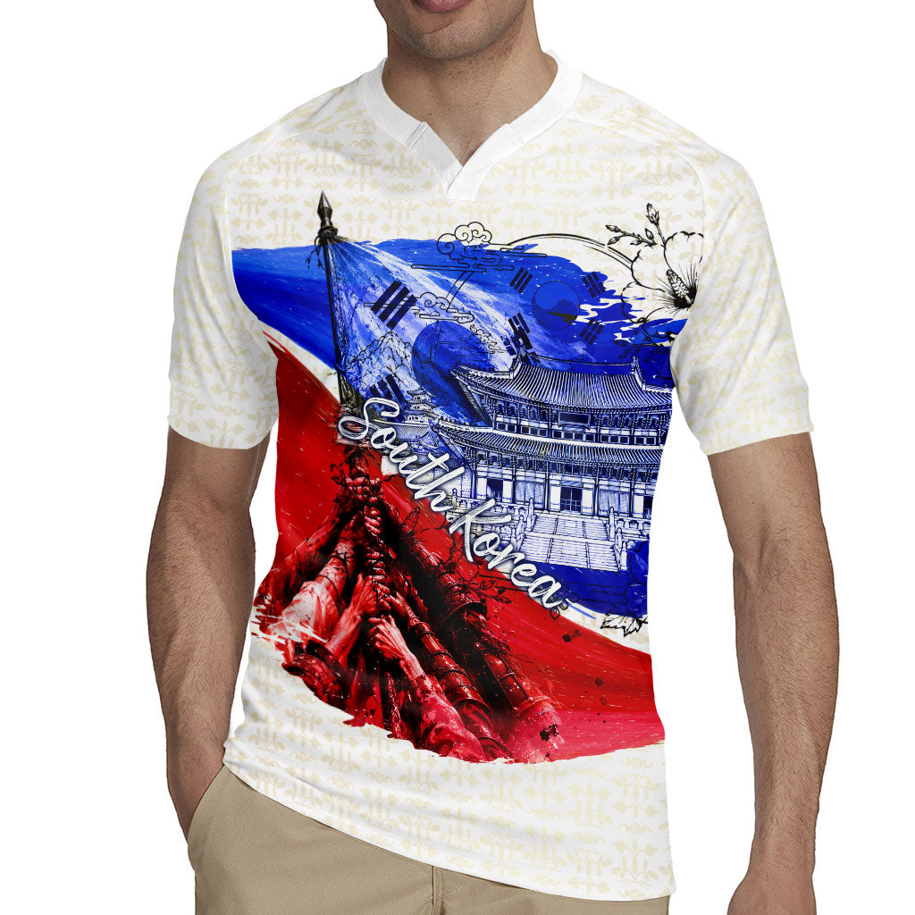 South Korea Flag Day Rugby Jersey Patriotic Cultural Landmarks Map