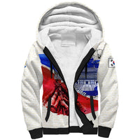 South Korea Flag Day Sherpa Hoodie Patriotic Cultural Landmarks Map