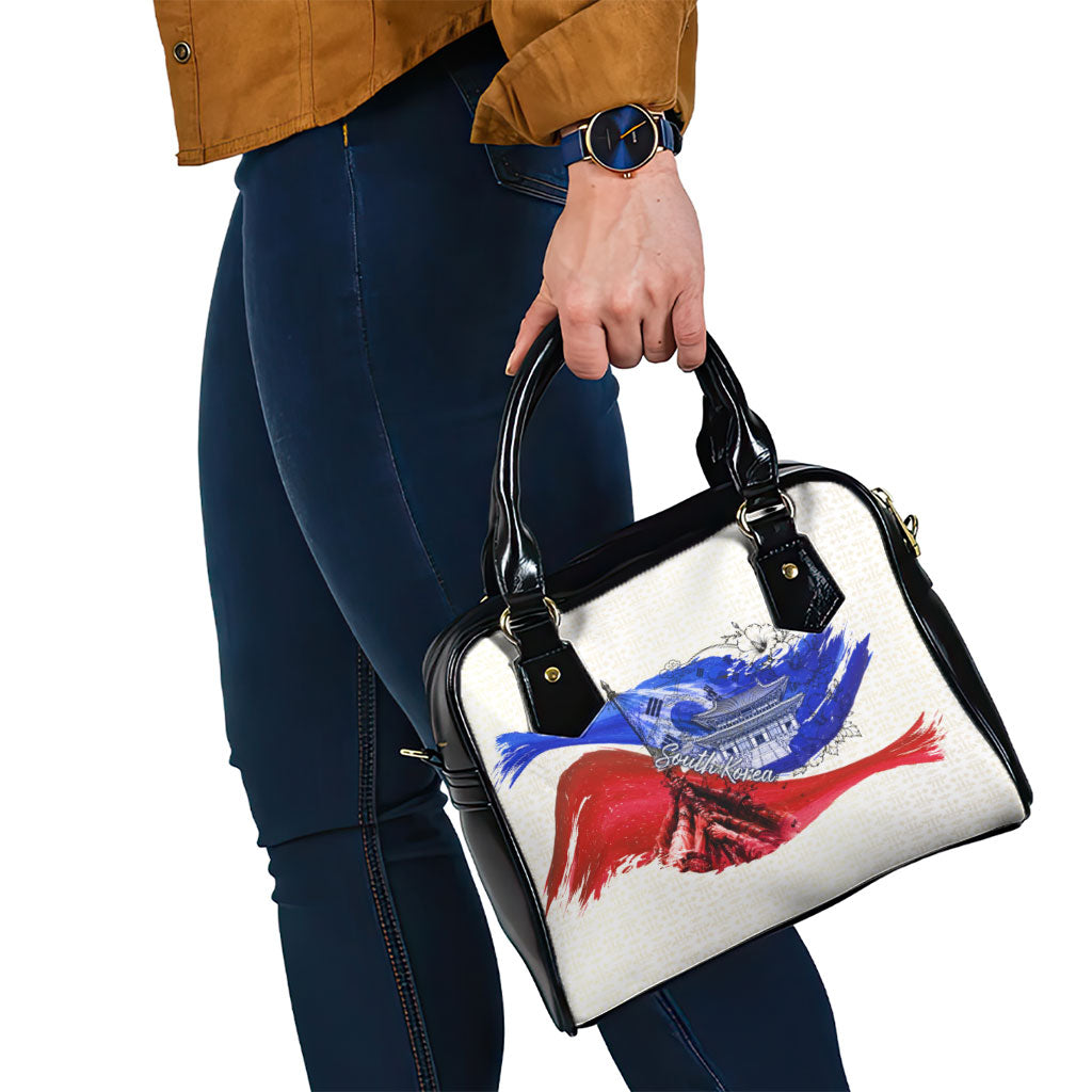 South Korea Flag Day Shoulder Handbag Patriotic Cultural Landmarks Map