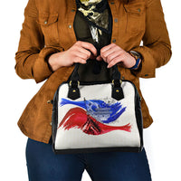 South Korea Flag Day Shoulder Handbag Patriotic Cultural Landmarks Map