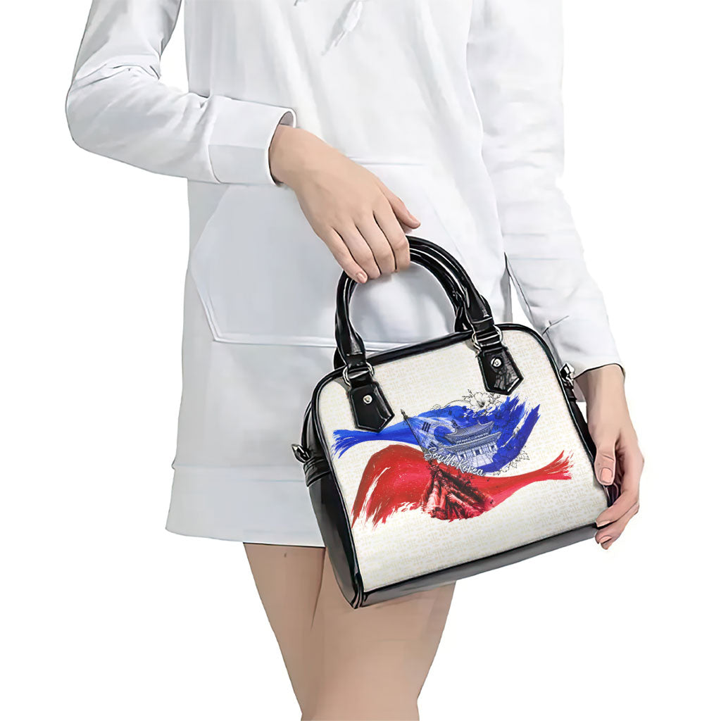 South Korea Flag Day Shoulder Handbag Patriotic Cultural Landmarks Map