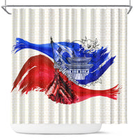 South Korea Flag Day Shower Curtain Patriotic Cultural Landmarks Map