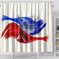 South Korea Flag Day Shower Curtain Patriotic Cultural Landmarks Map