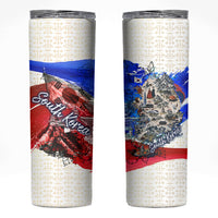 South Korea Flag Day Skinny Tumbler Patriotic Cultural Landmarks Map