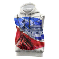 South Korea Flag Day Sleeveless Hoodie Patriotic Cultural Landmarks Map
