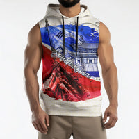 South Korea Flag Day Sleeveless Hoodie Patriotic Cultural Landmarks Map