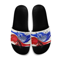 South Korea Flag Day Slide Sandals Patriotic Cultural Landmarks Map