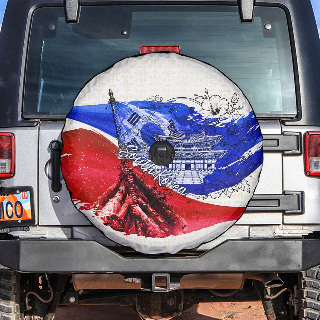 South Korea Flag Day Spare Tire Cover Patriotic Cultural Landmarks Map