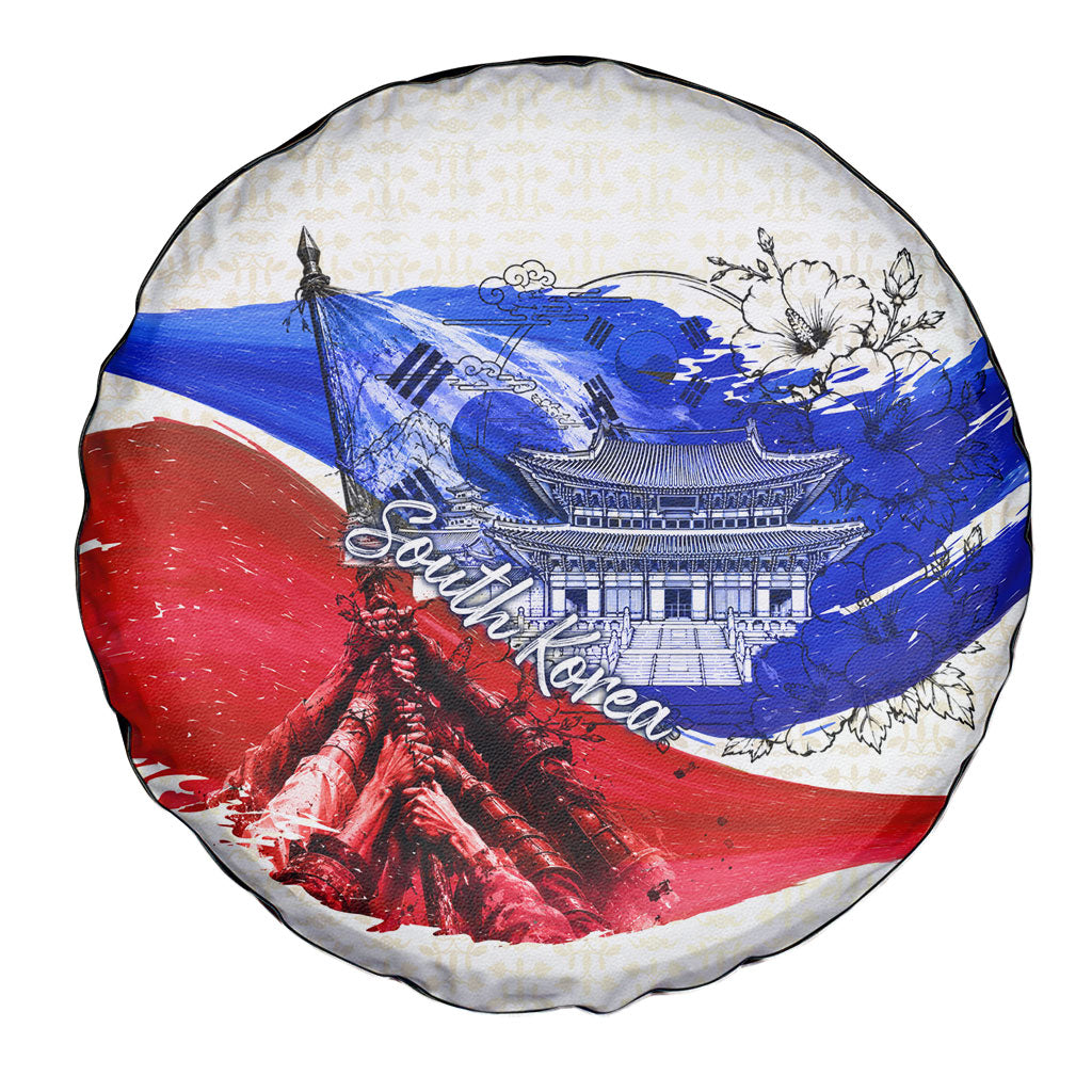 South Korea Flag Day Spare Tire Cover Patriotic Cultural Landmarks Map