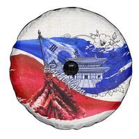 South Korea Flag Day Spare Tire Cover Patriotic Cultural Landmarks Map