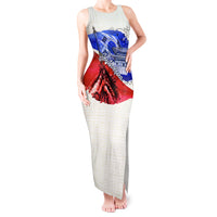 South Korea Flag Day Tank Maxi Dress Patriotic Cultural Landmarks Map