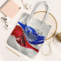 South Korea Flag Day Tote Bag Patriotic Cultural Landmarks Map