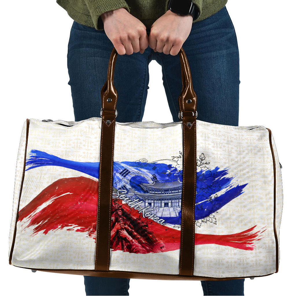South Korea Flag Day Travel Bag Patriotic Cultural Landmarks Map