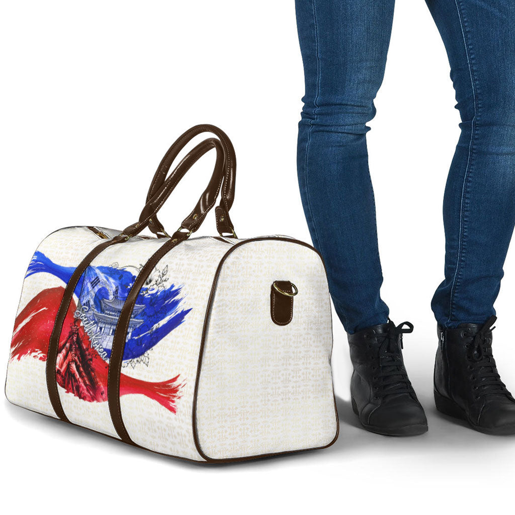 South Korea Flag Day Travel Bag Patriotic Cultural Landmarks Map