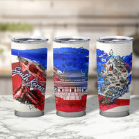 South Korea Flag Day Tumbler Cup Patriotic Cultural Landmarks Map