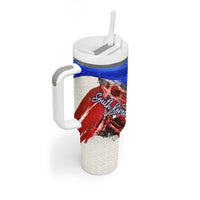 South Korea Flag Day Tumbler With Handle Patriotic Cultural Landmarks Map
