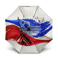 South Korea Flag Day Umbrella Patriotic Cultural Landmarks Map