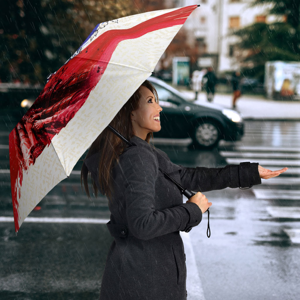 South Korea Flag Day Umbrella Patriotic Cultural Landmarks Map