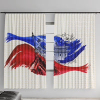 South Korea Flag Day Window Curtain Patriotic Cultural Landmarks Map