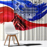 South Korea Flag Day Window Curtain Patriotic Cultural Landmarks Map